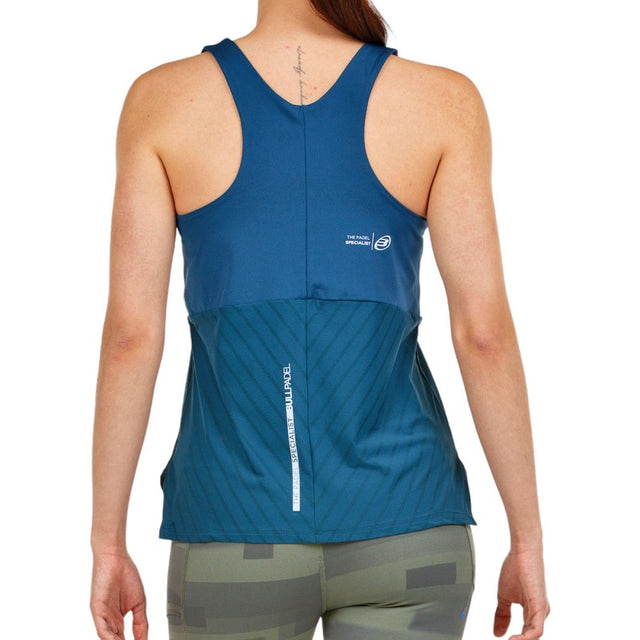 Camiseta de Tirantes Bullpadel Oza Mujer Azul