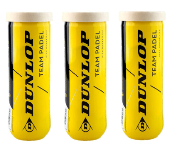 Tripacks pelotas Dunlop Team Padel