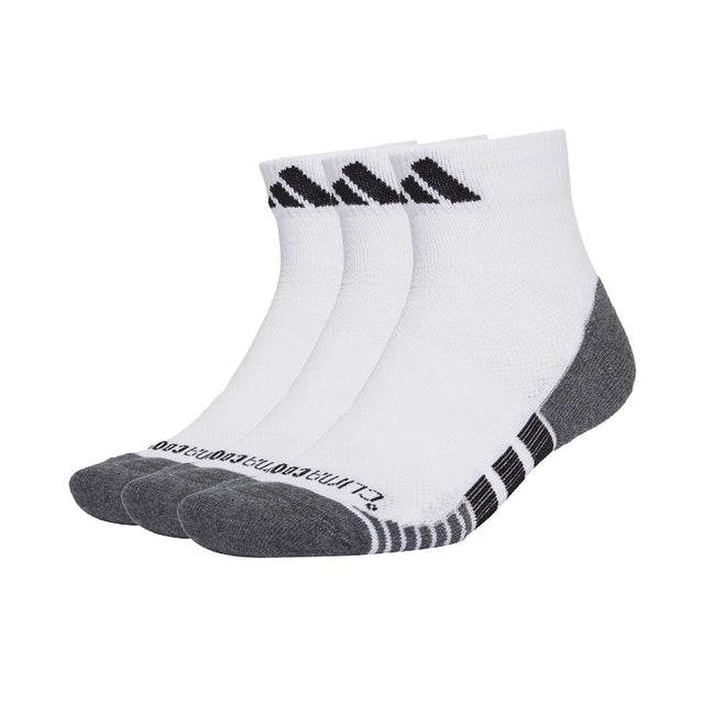 Adidas Performance Climacool Cushioned Ankle Socks, 3-Pack, White