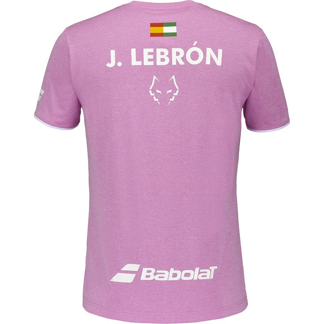 Camiseta Babolat Crew Neck Tee Rosa Juan Lebrón