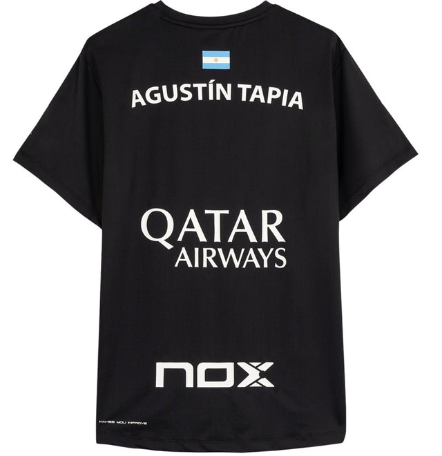 Camiseta Nox Sponsor Negro Agustín Tapia