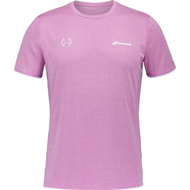 Camiseta Babolat Crew Neck Tee Rosa Juan Lebrón