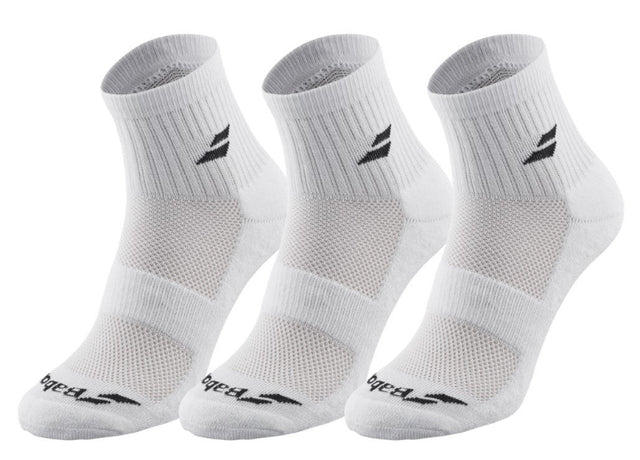 Pack 3 Calcetines Babolat Quarter Blanco