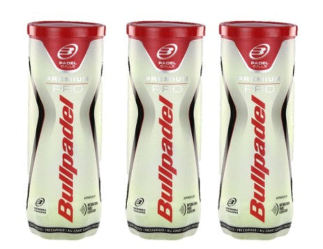 Tripack pelotas Bullpadel Premium Pro