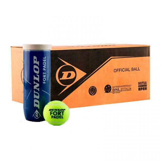 Cajón 24 botes pelotas Dunlop Fort Padel