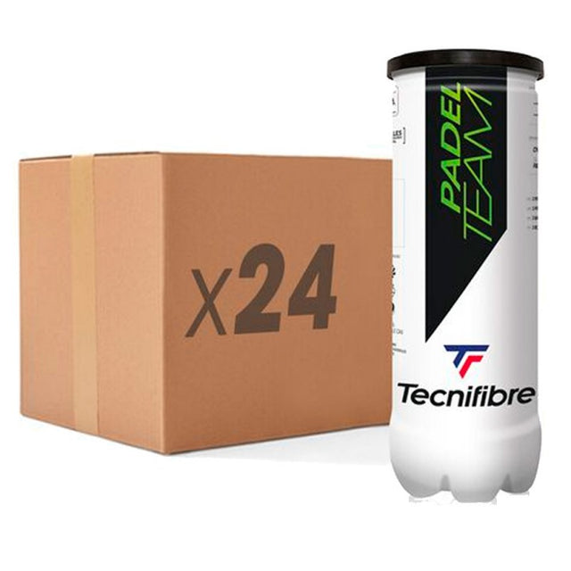Cajón 24 botes de pelotas Tecnifibre Padel Team